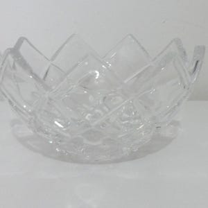 Mikasa Crescendo Diamond Crystal Bowl Dish