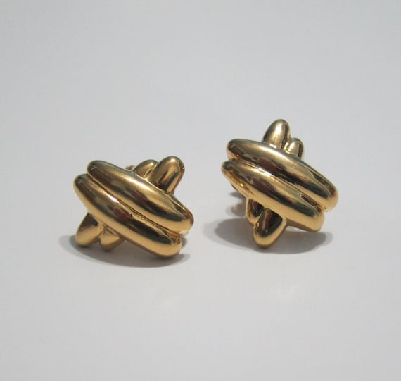 Napier Vintage Gold Tone Earrings