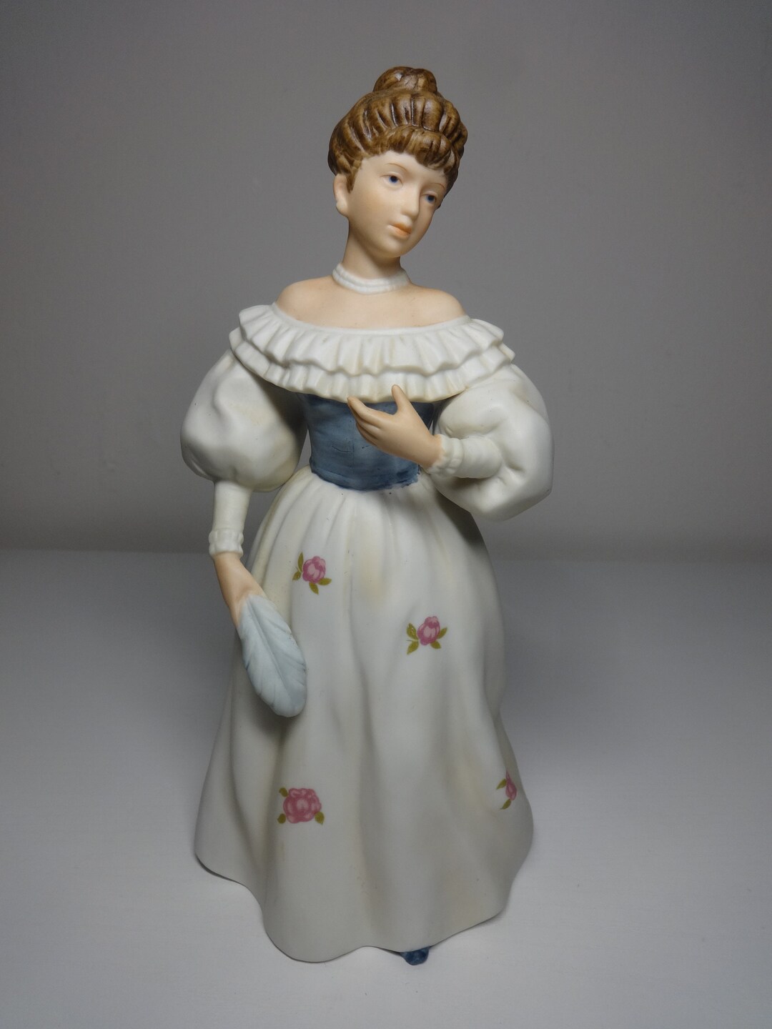 Vintage Porcelain Homco Home Interiors Victorian Lady Woman Etsy