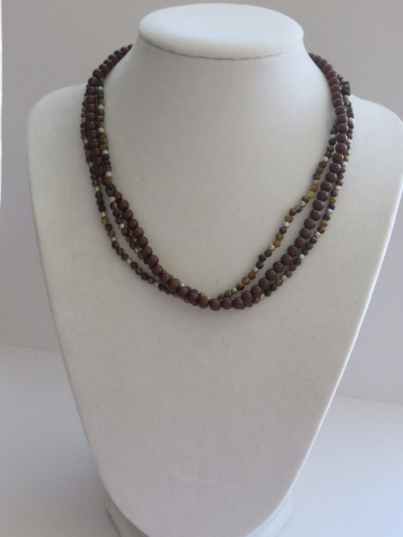 Premier Designs Earth Tone And Silver Stones Neckl