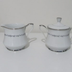 Empress China &quot;Celebration&quot; Sugar Bowl and Creamer Set