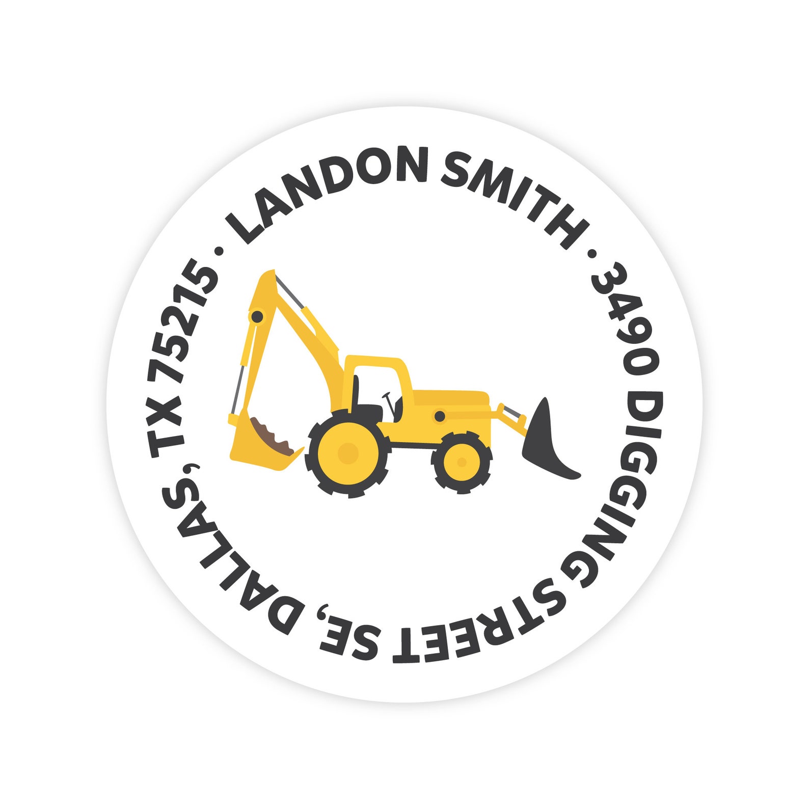 Construction Address Labels Personalized Address Labels for Etsy