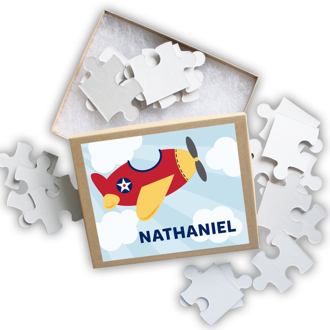 Airplane Puzzle Personalized Puzzle for Kids Jigsaw Puzzle - Etsy.de