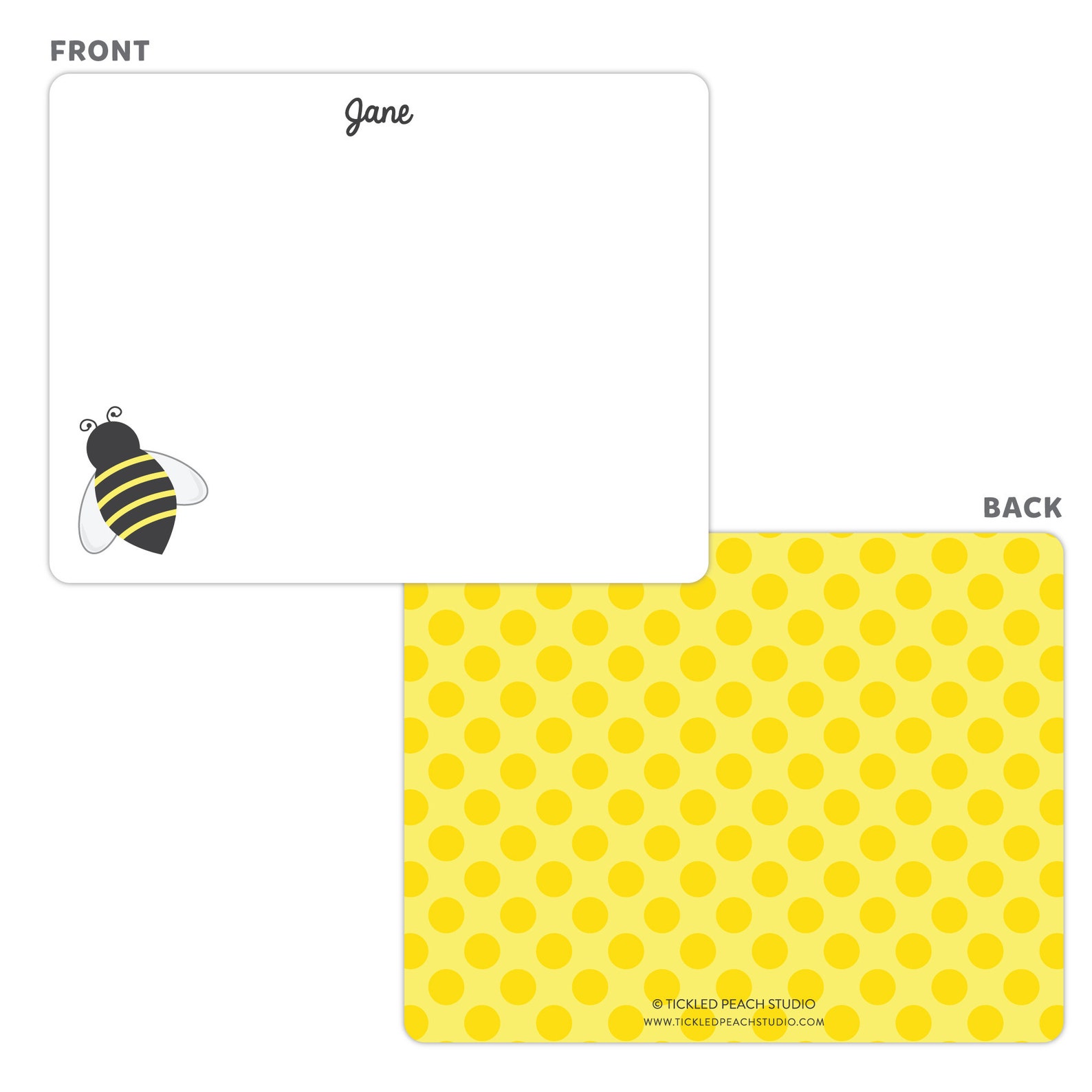 Bee Stationery Honey Bee Note Cards Personalized Note Cards Etsy