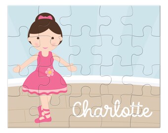 Ballerina Puzzle - Personalized Puzzle for Kids - Jigsaw Puzzle - Children Puzzles - Personalized Name Puzzle - 8 x 10 puzzle, 20 pieces