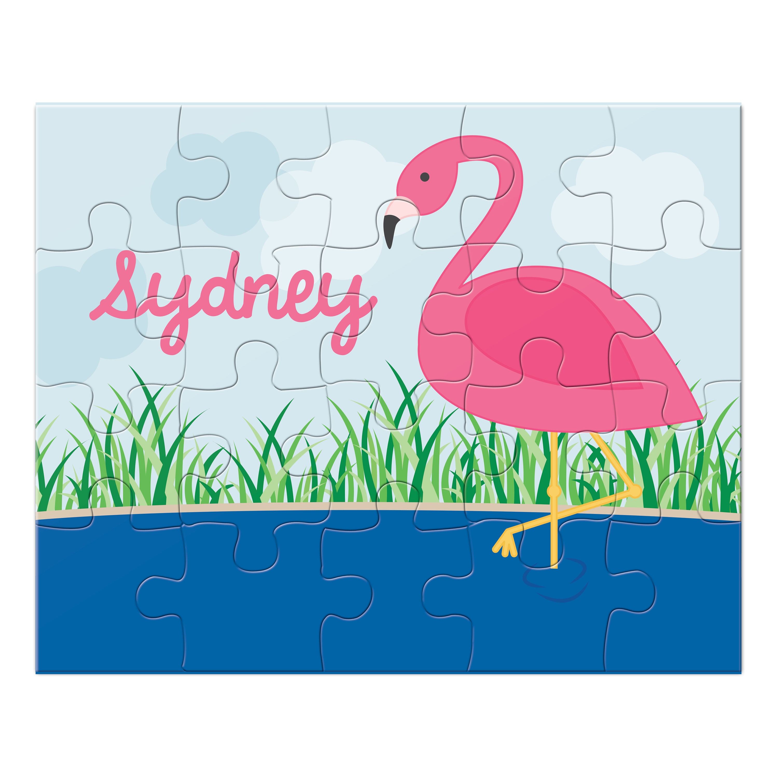 Flamingo Puzzle Personalized Puzzle for Kids Jigsaw Puzzle | Etsy