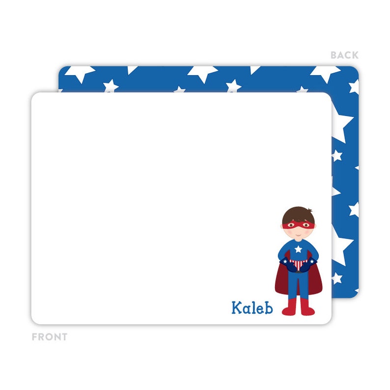 Superhero Stationery Superhero Boy Note Cards Personalized Etsy