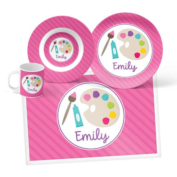 personalized kids dinnerware