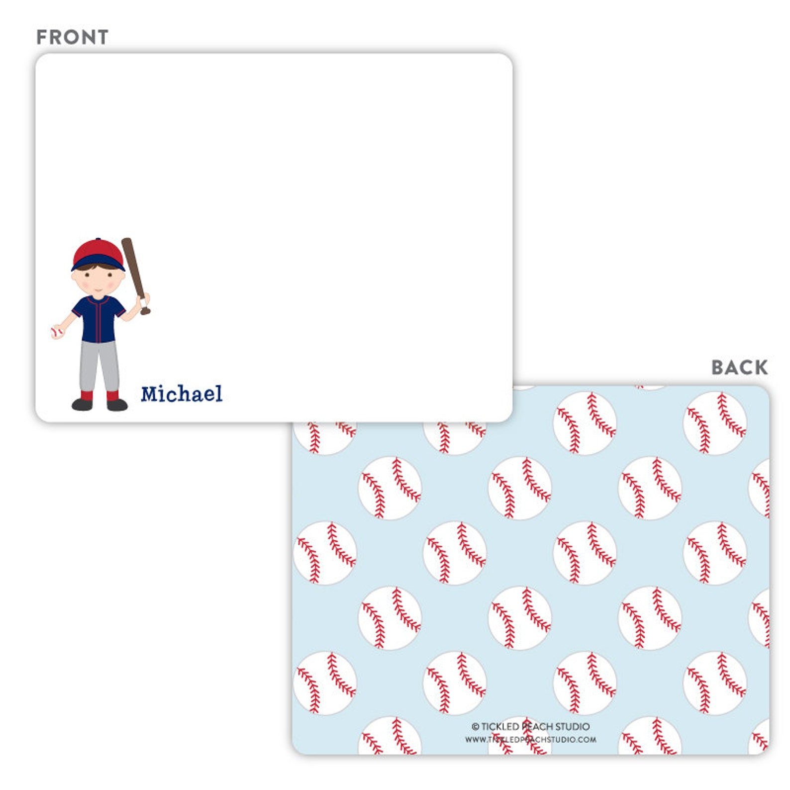 Baseball Stationery Baseball Boy Note Cards Kids - Etsy