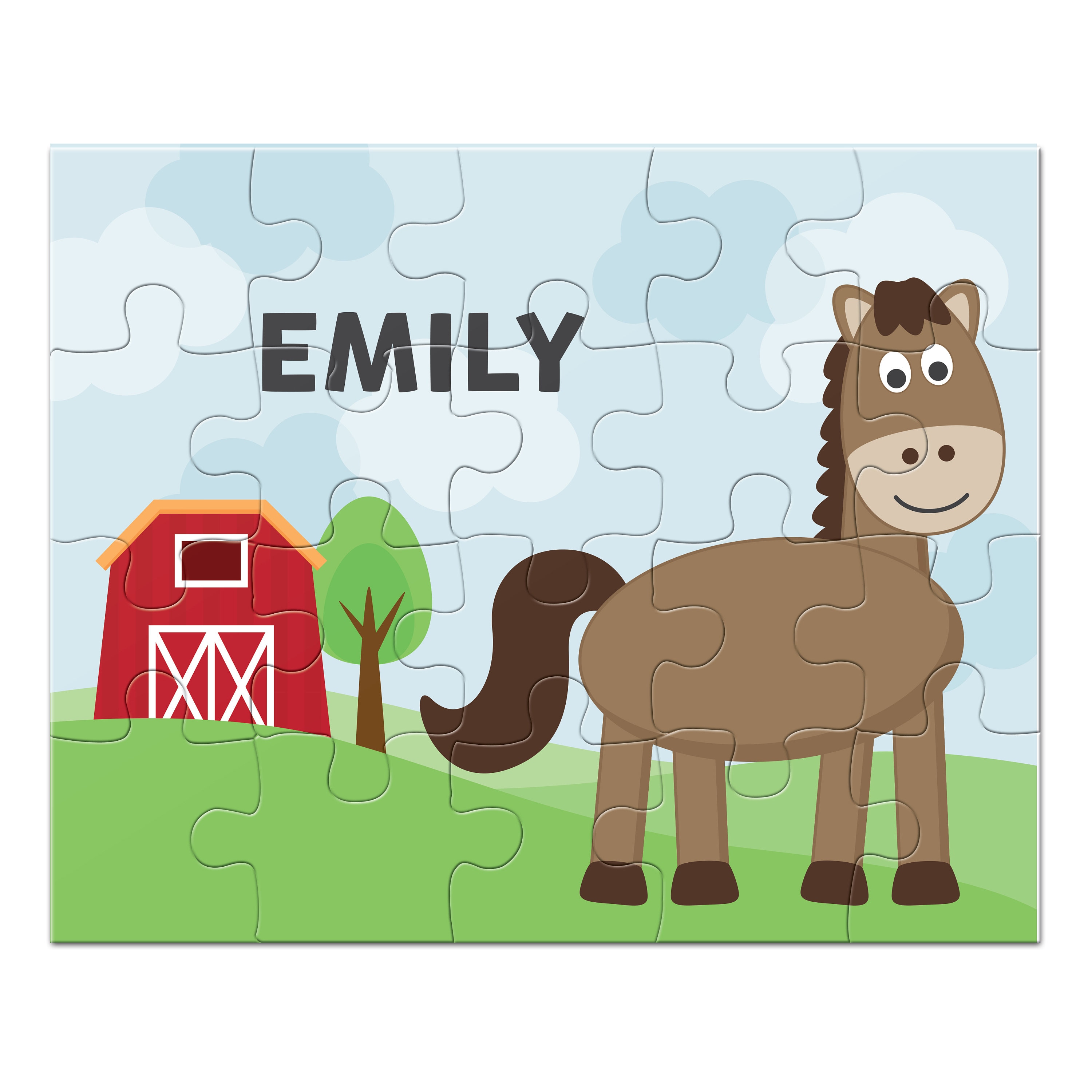 Horse Puzzle Personalized Puzzle for Kids Jigsaw Puzzle Etsy