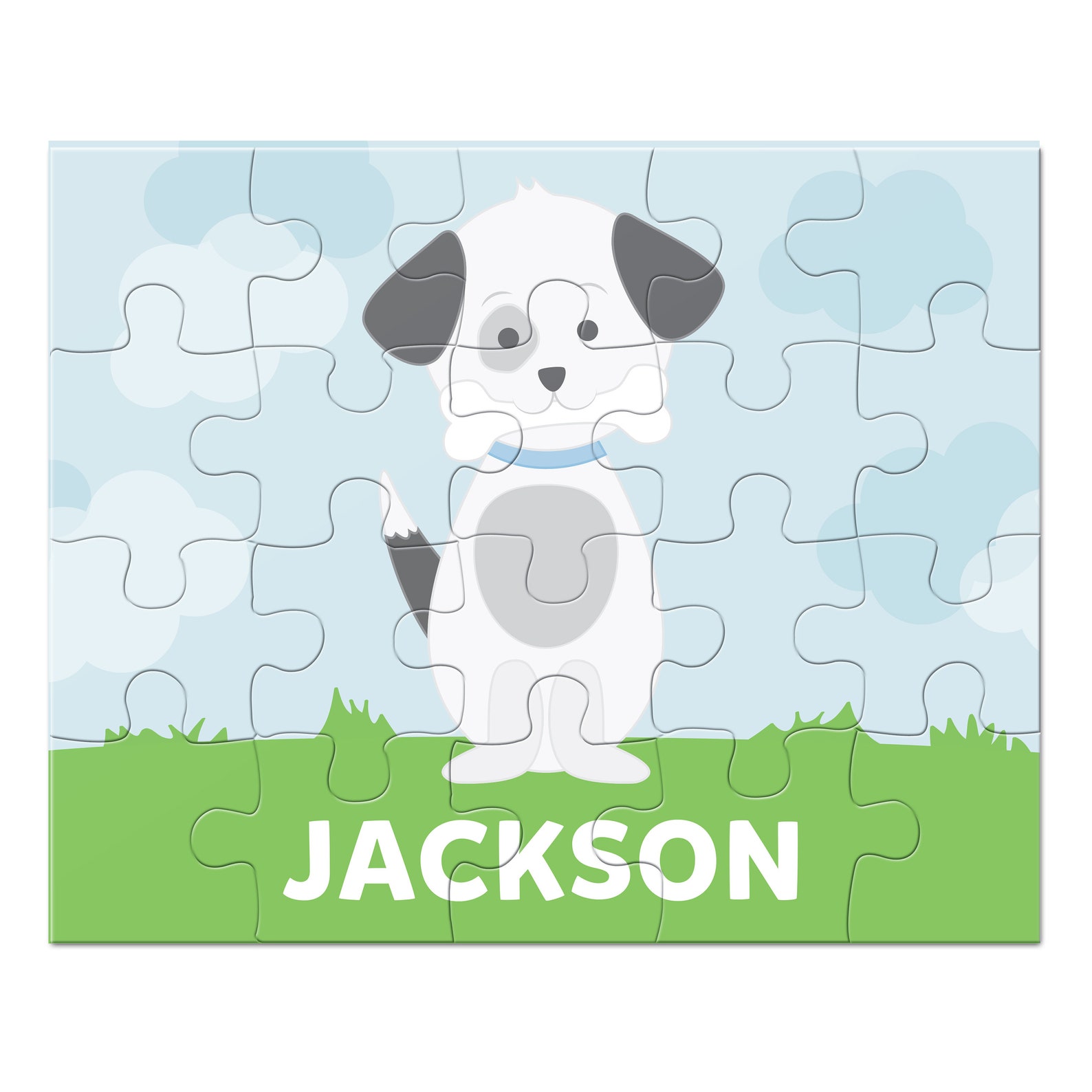 Puppy Puzzle Personalized Puzzle for Kids Children Puzzles Etsy