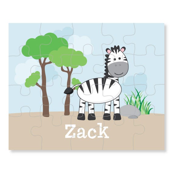 zebra puzzle personalized puzzle for kids jigsaw puzzle