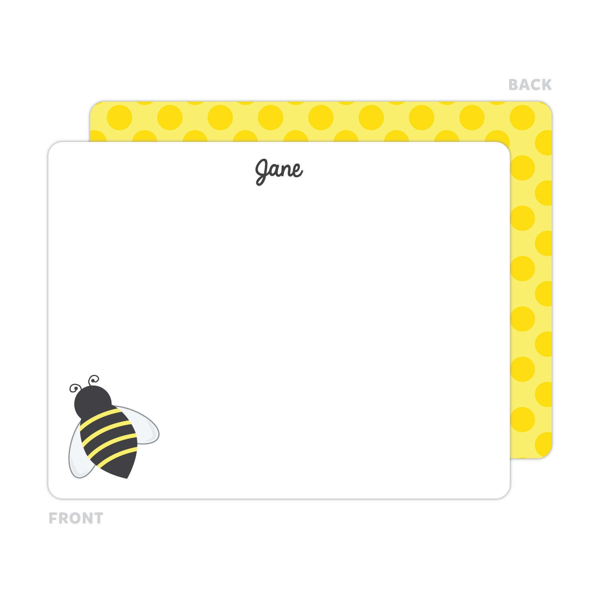 Bee Stationery Honey Bee Note Cards Personalized Note Cards Etsy