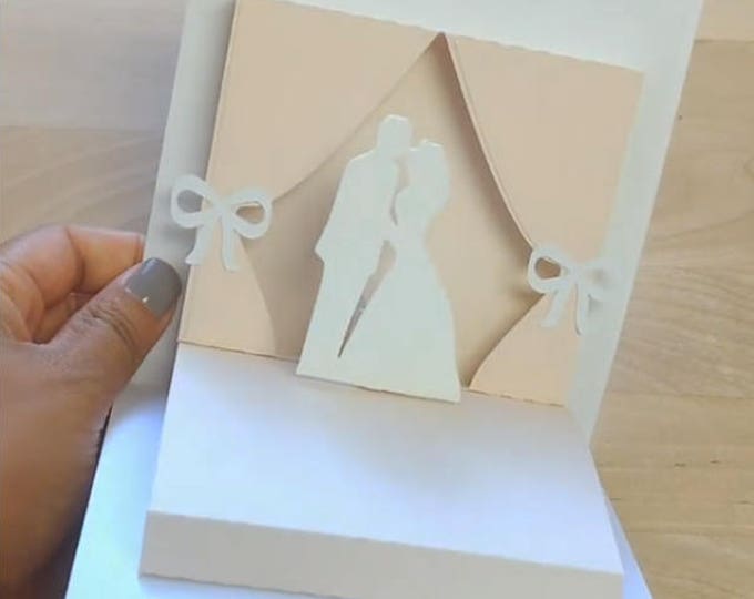 Wedding Pop up Card + SVG PDF Template Instant Download + Compatible ...