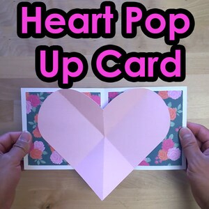 SVG PDF Cortar Archivo Corazón Pop Up Tarjeta de Felicitación