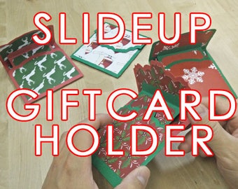 PDF SVG Pop Up Slide Up Gift Card Holder Making Kit