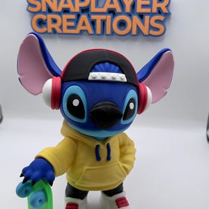 Urban Stitch Style Figure | Streetwear Fan Art Collectible 3D Print image 1