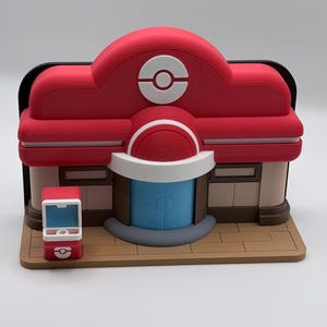 Pokemon Center Dock Cover for Nintendo Switch 2 | Pokopia Dock Stand | Gaming Setup Decor | 3D Printed Switch Dock Case | FREE Character
