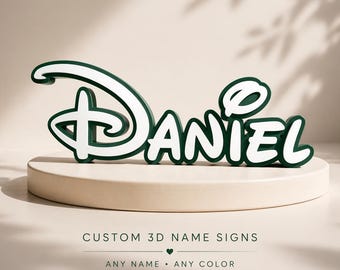 Personalized 3D Name Sign | Custom Desk Name | Kids Room Decor | Nursery Name Sign | Gaming Setup Decor | Unique Gift