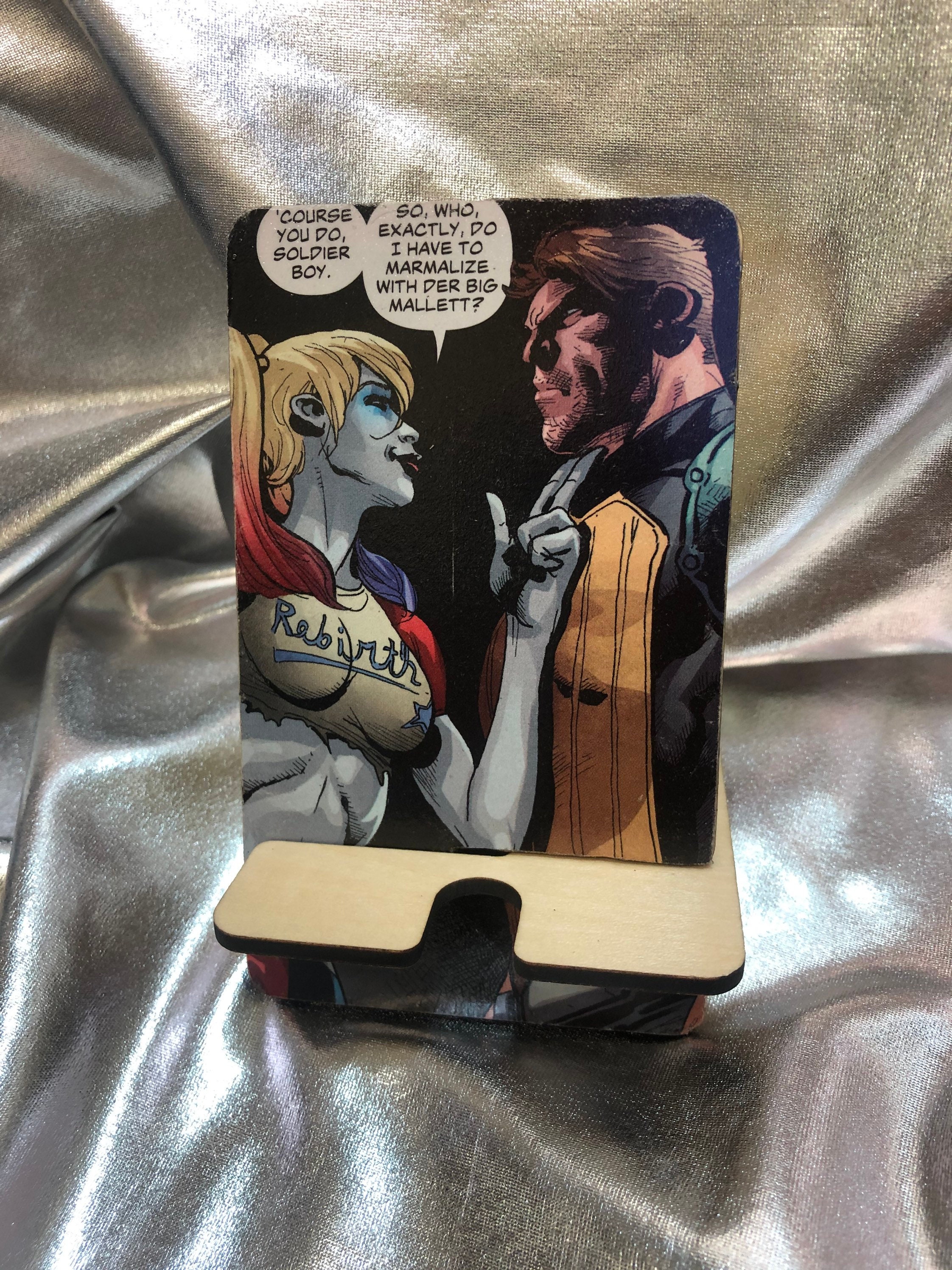 Upcycled Comic Book Portable Phone Stand