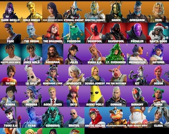 FN 52 aspectos, 131 mochilas, 79 gestos, 110 picos, Dark Skully, Gold Midas, ala delta Travis, funciona en todas las plataformas