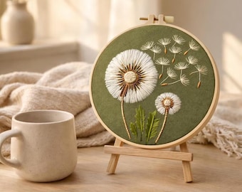 Dandelion Floral Design Embroidery Kit