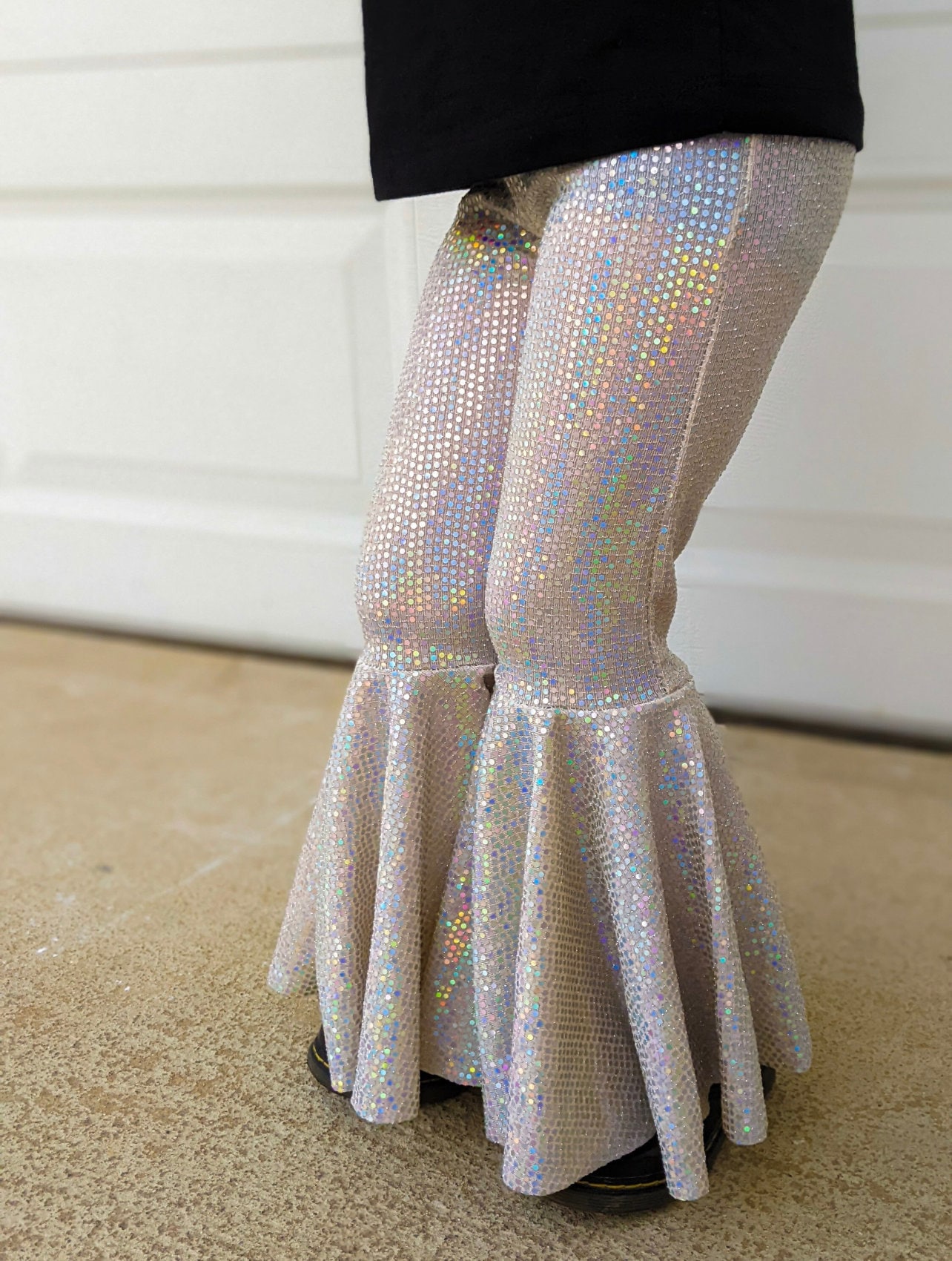 RESTOCKED Sparkly Bell Bottoms, Flared Pants, Retro Bell Bottoms