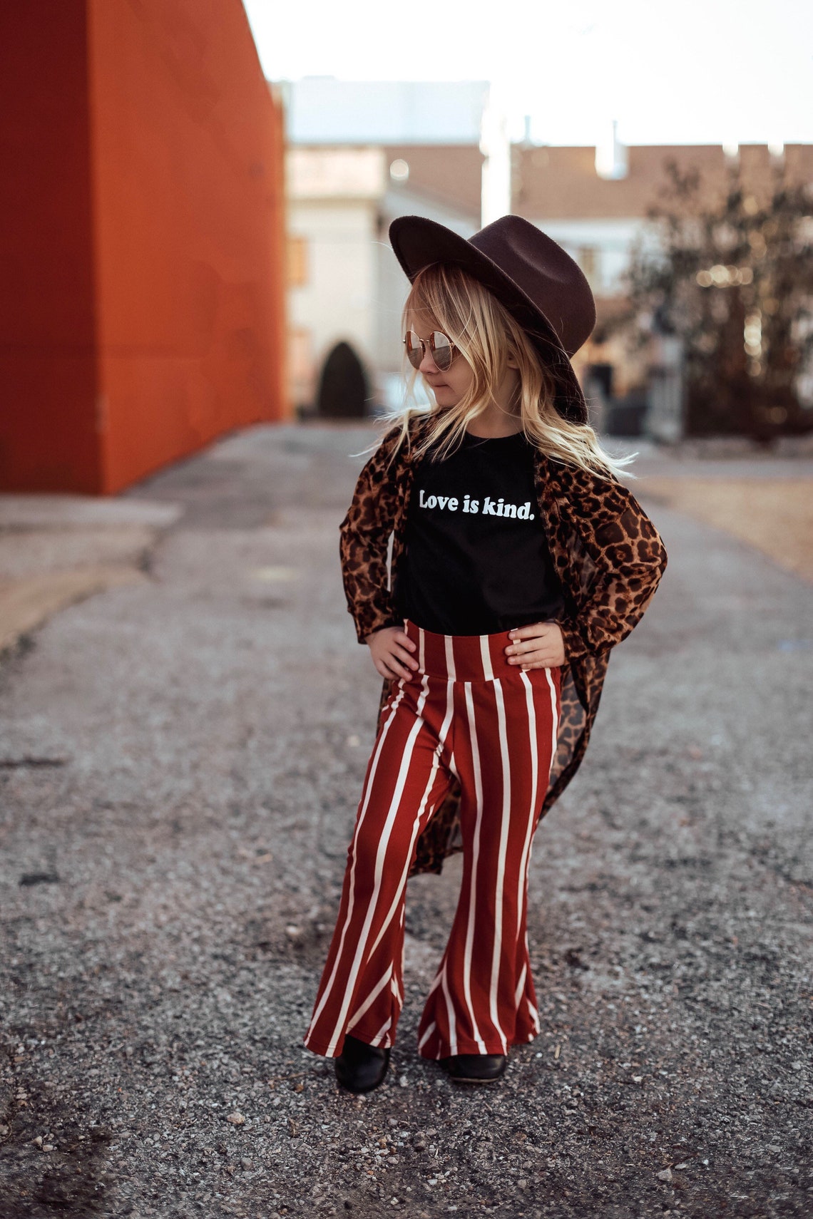 RESTOCKED Red Stripe Bell Bottoms Knit Bells Girls Bell | Etsy