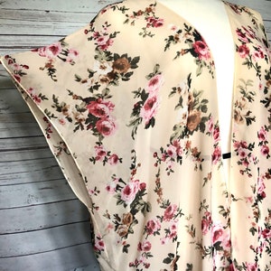 Women’s Floral Kimono, Festival Fashion, Cardigan, Womens Kimono, Floral Kimono, Kimono Cardigan, Beach Coverup, Summer Kimono