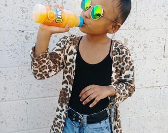 Leopard Print Cardigan - Etsy