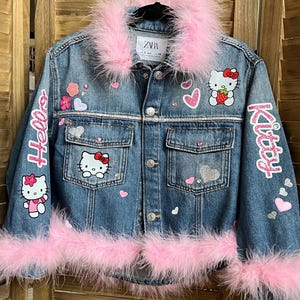 NEW! Kids Custom Denim Jacket, Personalized Jacket, Patched Jacket, Name Denim Jacket, Character Personalized Custom Jackets, Toddler Jacket