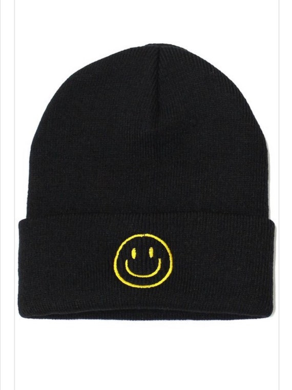 Smiley Knitted Beanie Mama Beanie 