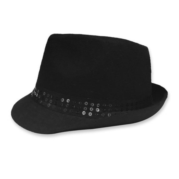 RESTOCKED!! Black Fedora hat, adult hat, black sequin hat, fedora, accessories, spring fashion hat, Taylor hat, swiftie black hat