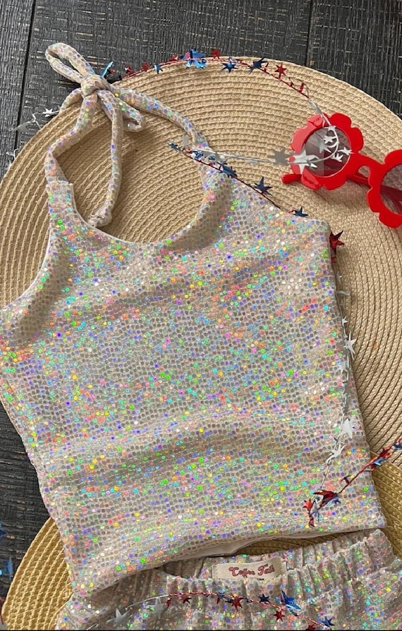 Buy NEW Sparkle Pink Halter Top Girls Crop Top Sparkle Silver Crop Halter Top Retro Fashion Summer Top Crop Top Halter Top Girls Fashion Online in India Etsy