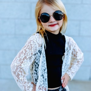 Cream Lace Kimono Cardigan, Girls Lace Cardigan, Toddler Kimono, Lace Cardigan, Girls Kimono