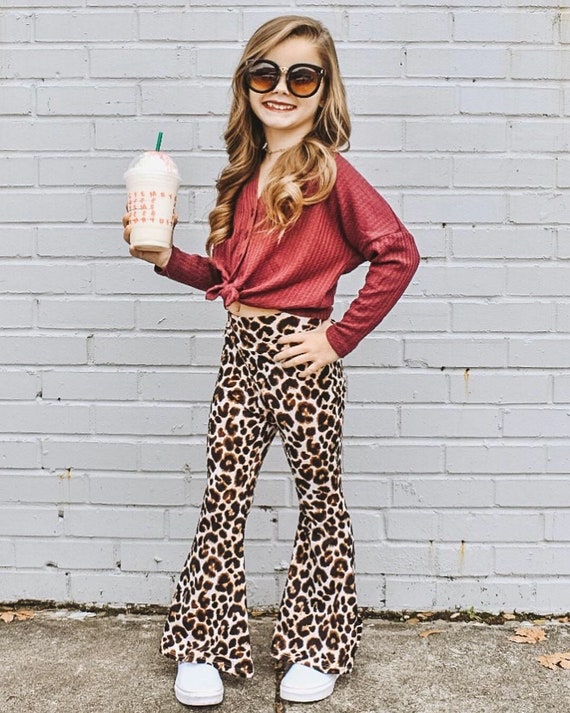 RESTOCKED Leopard Print Bell Bottoms 