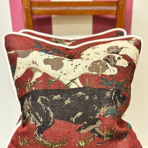 Schumacher Pointers Cushions Burgundy