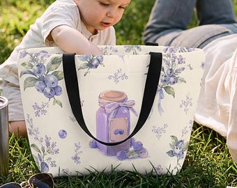 Bolsa térmica de neoprene para almoço, ideal para mulheres, perfeita para o trabalho. Possui alça dupla e é reutilizável. Conjunto para mãe e filha.