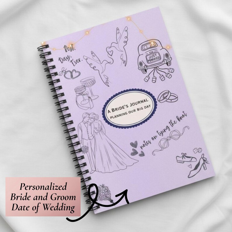 Wedding Planning Notebook Bridal Journal Planner Wedding Checklist ...
