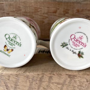 Two Queen’s Fine Bone China Botanical Mugs, Magnolia & Coffee Arabica Designs, Made England image 9