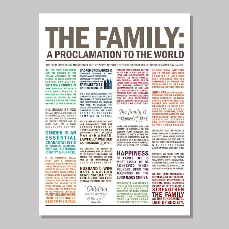 The Family: A Proclamation to the World image 1