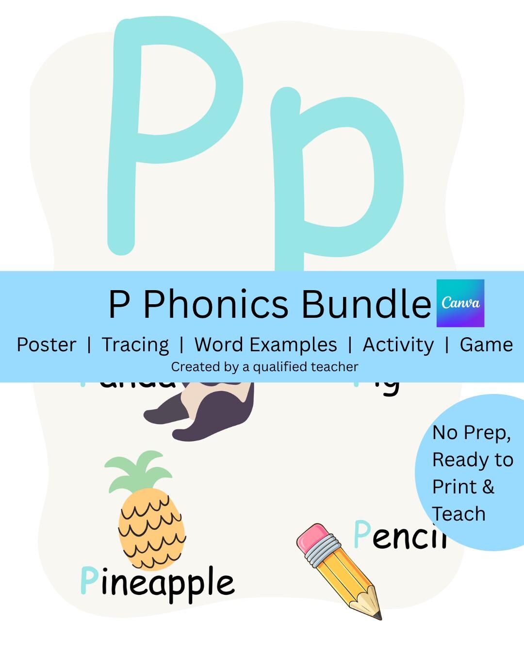 Phonics P Sound Bundle | Letter Activities, Tracing, Sound Poster ...