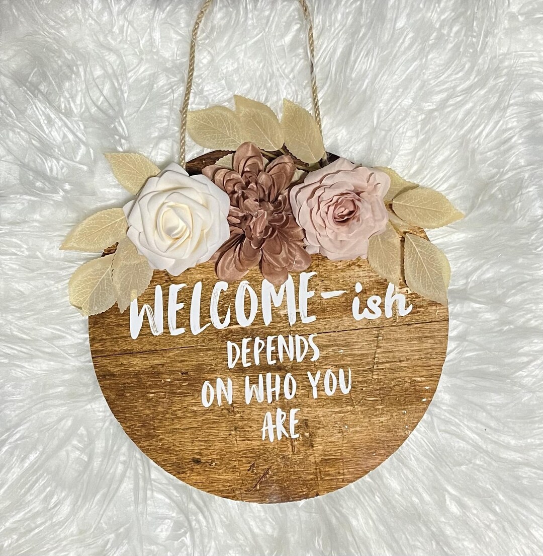 Mistakes Welcomesign Funny Welcome Sign - Etsy