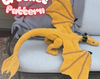 Syrax Inspired Dragon Crochet Pattern PDF | House of the Dragon Amigurumi (Digital Download)