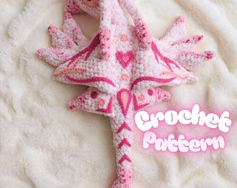 Avatar Inspired Cherry Blossom Ikran Dragon Amigurumi Plushie Crochet Pattern PDF