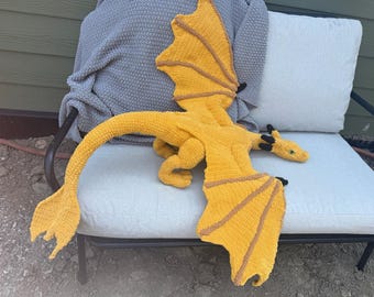 Syrax House of the Dragon Crocheted Handmade Plush Toy