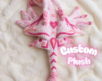 Peluche Ikran bebé personalizado - Avatar Banshee Dragón de ganchillo Amigurumi