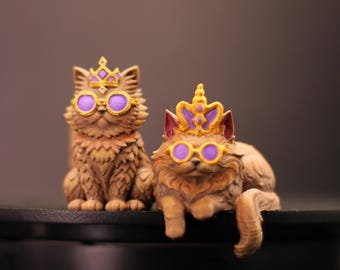 Hand-Painted Princess Donut Figure – Dungeon Crawler Carl Cat Shelf Decor LitRPG Bookish Gift