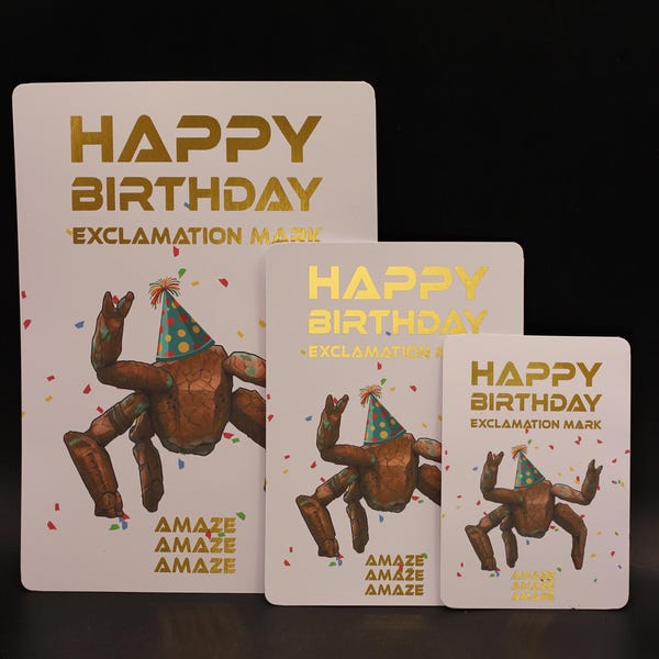 ロッキーの誕生日カード – プロジェクト・ヘイル・メアリー・カード、パーソナライズされたSF好きのための本好きギフト