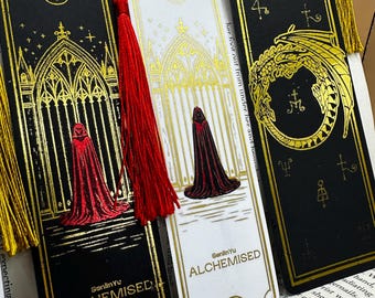 Alchemised Bookmark | Helena Marino & Kaine Ferron | SenLinYu Inspired Gift | Dark Fantasy BookTok Bookish Gift